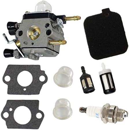 HURI Carburetor With Gasket Air Filter Spark Plug For Stihl BG45 BG46