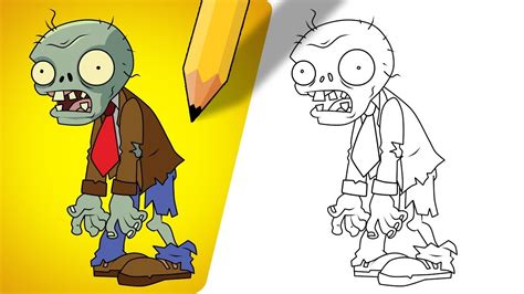How To Draw Zombies Vs Plants