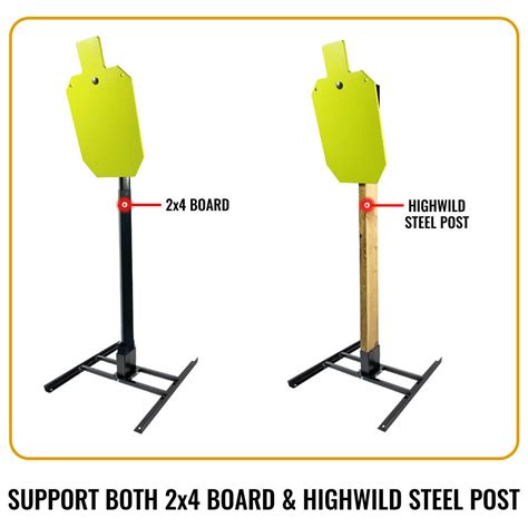 Highwild 2x4 Target Stand Base For Ar500 Steel Shooting Targets Double T Shaped Ebay