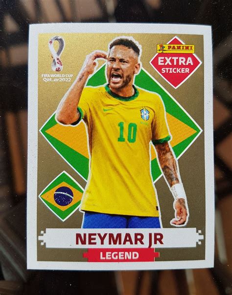 Figurinha Neymar Ouro Gold Legend Panini Item P Esporte E Outdoor