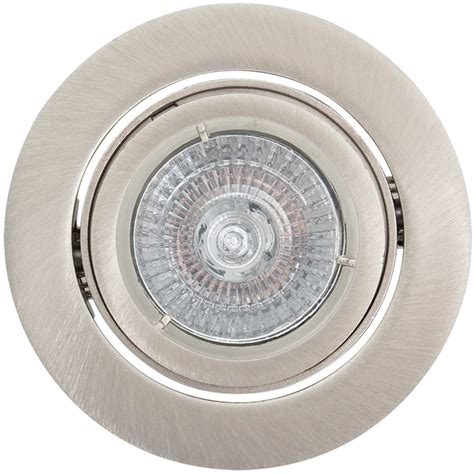 Lightstore Downlight Aluminium Twist Tilt Satin Chrome Eurolux