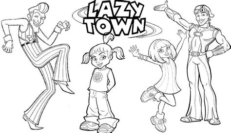 Dibujos E Imagenes Infantiles Lazy Town Para Colorear Images