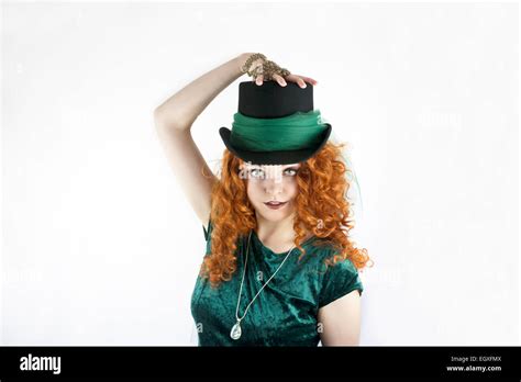 Beautiful red hair irish woman hi-res stock photography and images - Alamy