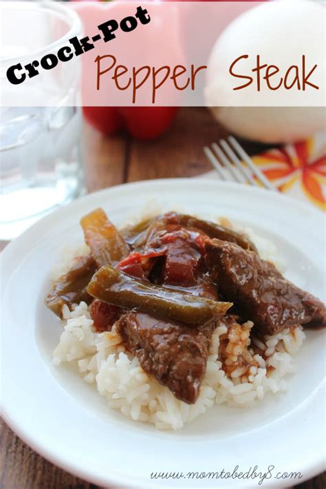 Crock Pot Pepper Steak Recipe Motherhood Defined