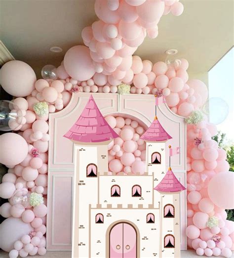 Castle Big Decor Cutout Princess Birthday Party Magical Floral Etsy