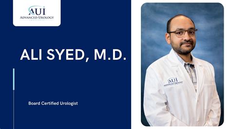 Urologist In Trinity Fl Ali Syed Md Advanced Urology Institute