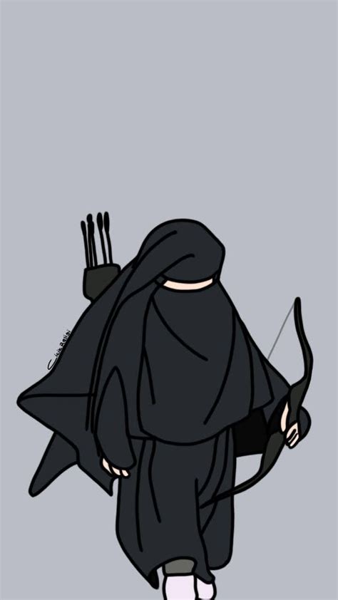 by Cicik Religi on Muslimah Anak Lucu | Hijab cartoon, Niqab ...