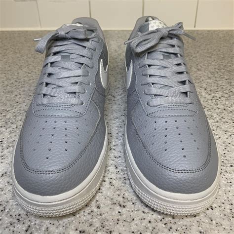 Nike Air Force 1 Low Wolf Grey White Size Uk Depop