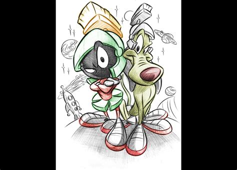 Marvin The Martian | Marvin the martian, Disney drawings, Marvin