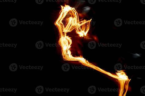 fire light painting at night 18743970 Stock Photo at Vecteezy