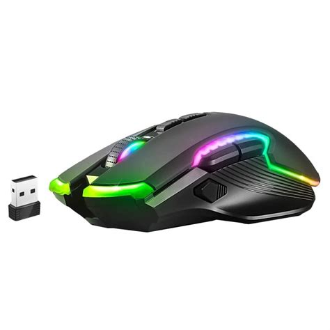 Spirit Of Gamer Elite M70 Souris De Jeu RGB Sans Fil 4800 DPI Noir