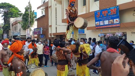 Oggu Dappu Dance At Khairatabad Ganesh Shobha Yatra Youtube