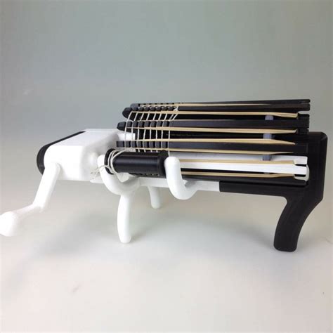 Design Of The Week 3d Printed Rubber Band Gatling Gun « Fabbaloo