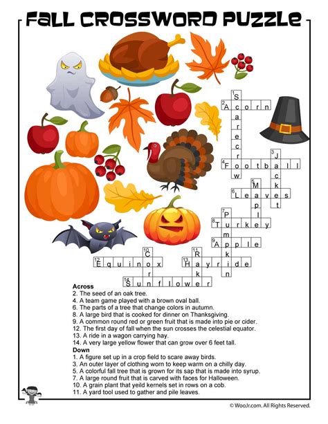 Printable Fall Word Puzzles for Kids | Woo! Jr. Kids Activities : Children's Publishing