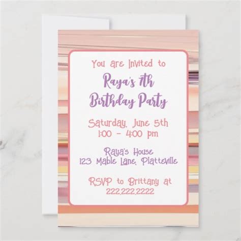 Anime Girl Birthday Party Invitation Zazzle