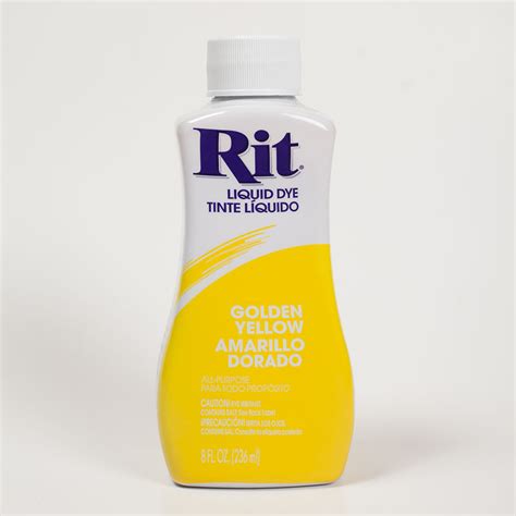 Rit Golden Yellow Liquid Dye Fabric Dye Dye And Paint Notions