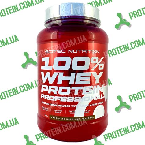 Протеїн Scitec Nutrition 100 Whey Protein Professional 920 г Chocolate Hazelnut Шоколад Лісовий