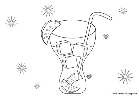 Lemonade Coloring Pages Black and White - Free Printable Coloring Pages