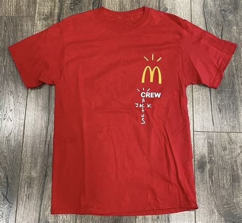 Travis Scott Cactus Jack Mcdonalds Crew T Shirt Etsy Canada