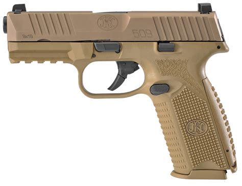 Fn 509 9mm Pistol Flat Dark Earth 9mm Pistol No Manual Safety 66 100489