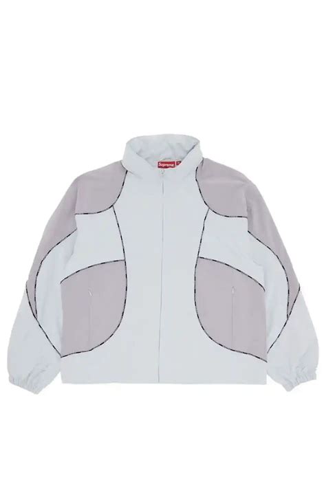 Supreme Supreme Logo Piping Hooded Track Jacket | Grailed