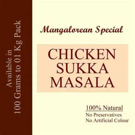 500g Chicken Sukka Masala, Packaging Type: Packets at best price in Bengaluru