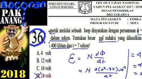 Contoh Soal Un Fisika Materi Ggl Induksi Dan Pembahasan Materi Soal