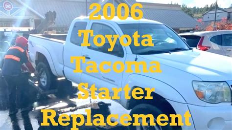 Diy Toyota Tacoma Starter Replacement Tutorial Demo Diy Toyota