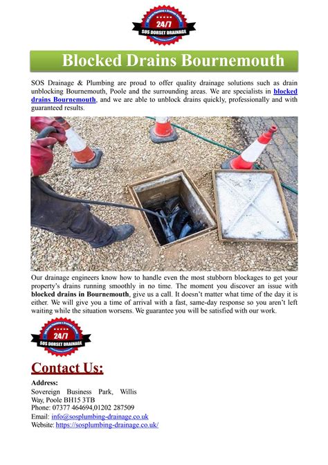 Blocked Drains Bournemouth By SOS Drainage Plumbing Issuu