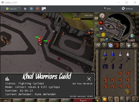 Khal Warrior Guild Minigames OSBot 2007 OSRS Botting