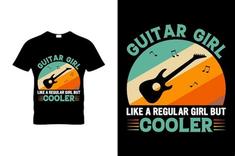 Premium Vector Guitar T Shirt Design