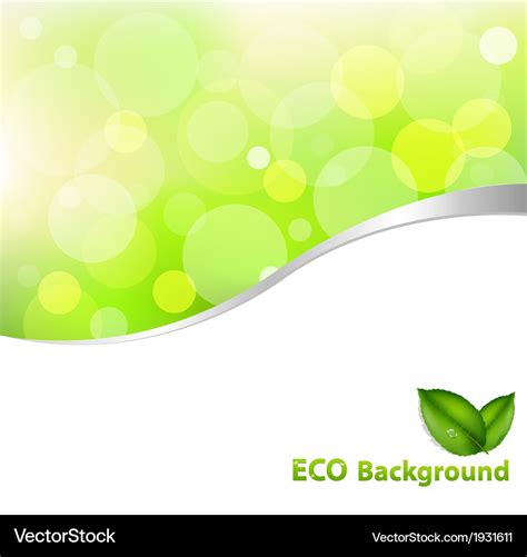 Green Eco Background Royalty Free Vector Image