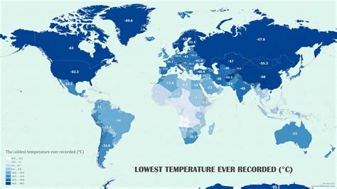 The Coldest Temperatures Around The World Mapped Vivid Maps