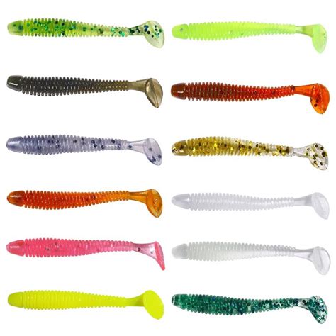 Paddle Tail 10pcs Lot 5cm 0 7g Soft Bait Fishing Lure Jig Wobbler Soft