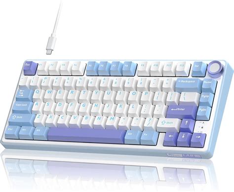 RK ROYAL KLUDGE R75 Mechanical Keyboard Wired With Volume Knob 75