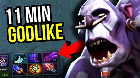 Carry Witch Doctor New Imba Min Godlike By Qupe Dota