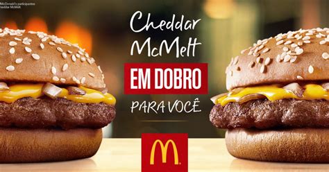 Leve Cheddar Mcmelt Em Dobro Nesta Promoção Do Mcdonalds Pegue Seu