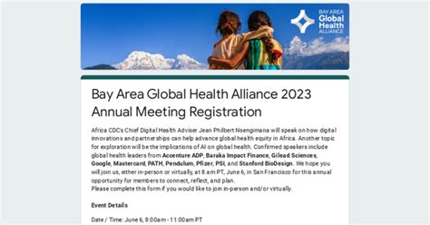 Bay Area Global Health Alliance On Linkedin Bay Area Global Health