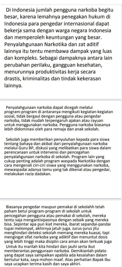 Pidato Tentang Anak Sekolah Tulisan