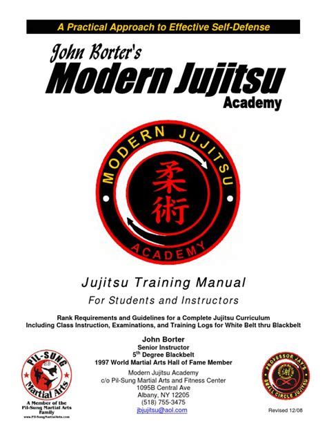 Jiu Jitsu Academy Instructor Manual