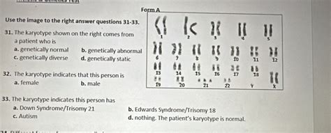 Solved Form A Use The Image To The Right Answer Questions