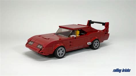 Lego Moc Dodge Charger Daytona Fast And Furious 6 By Rollingbricks Rebrickable Build With Lego