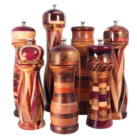 Handcrafted Wood Salt Grinders Pepper Mills Made In Michigan