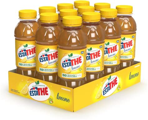 Estathé Vero Infuso di The al Limone 12 Bottiglie da 0 4 lt Amazon