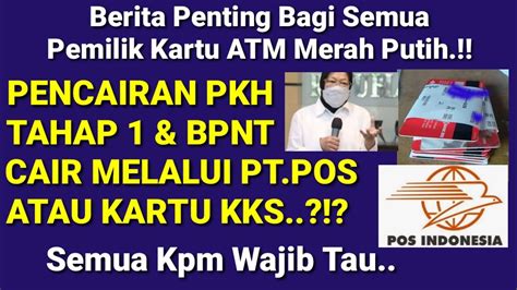 PENCAIRAN PKH TAHAP 1 BPNT ALOKASI JANUARI CAIR LEWAT POS ATAU KARTU