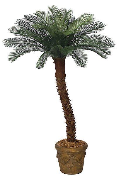 Earthflora Deco Artificial Cycas Palms Cycas Palm Tree Polyblend® Trunk 24 Fronds