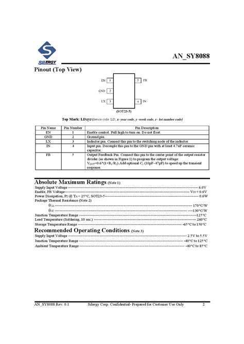 SY8088AAC_（silergy(矽力杰)）SY8088AAC中文资料_价格_PDF手册-立创电子商城