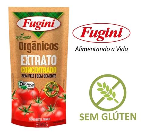 Extrato De Tomate Orgânico Fugini Sachê 300g MercadoLivre