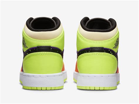 Air Jordan 1 Mid SE GS Volt Vivid Orange FD8795 700