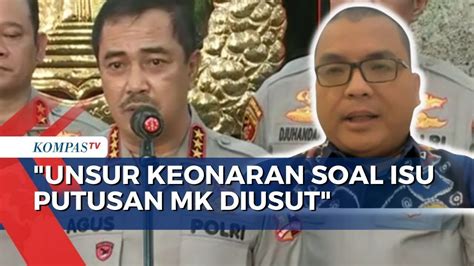 Kasus Denny Indrayana Soal Bocoran Putusan MK Bareskrim Polri Naikkan